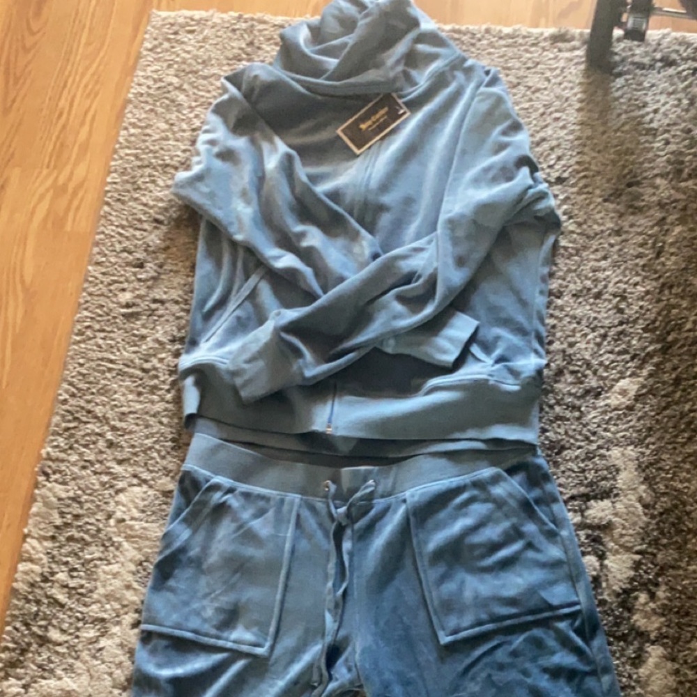 Baby blue juicy couture tracksuit